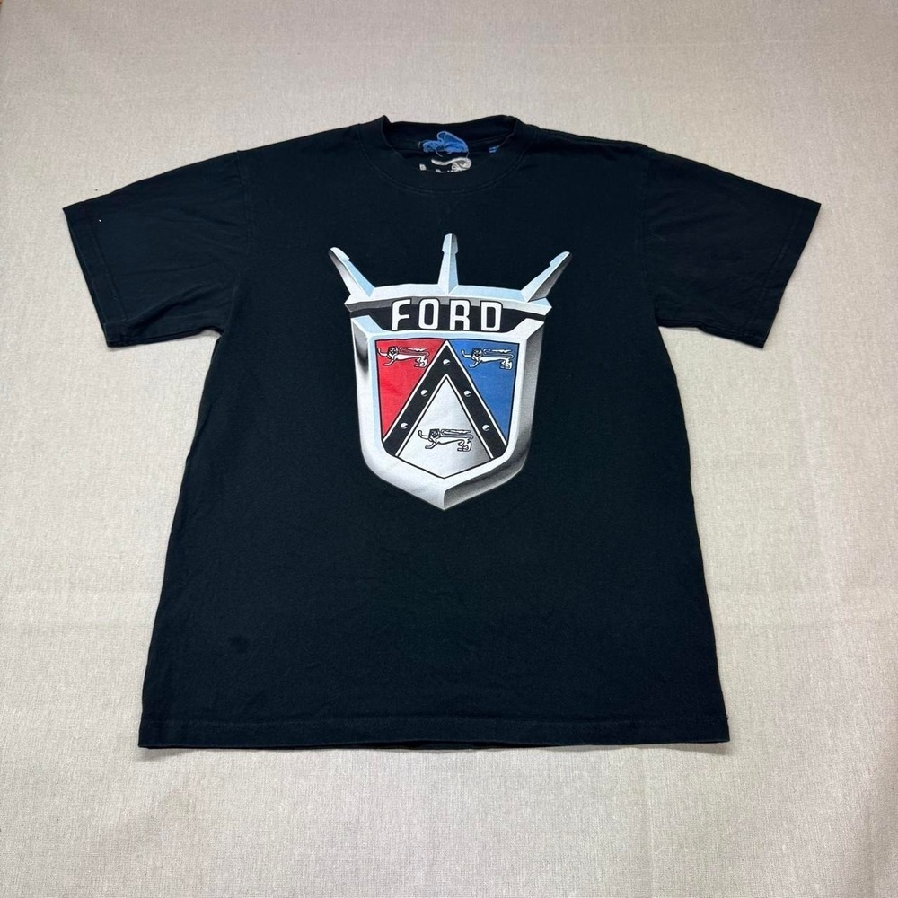 Ford T-Shirt with Ford logo featuring red, white, and blue shield design
